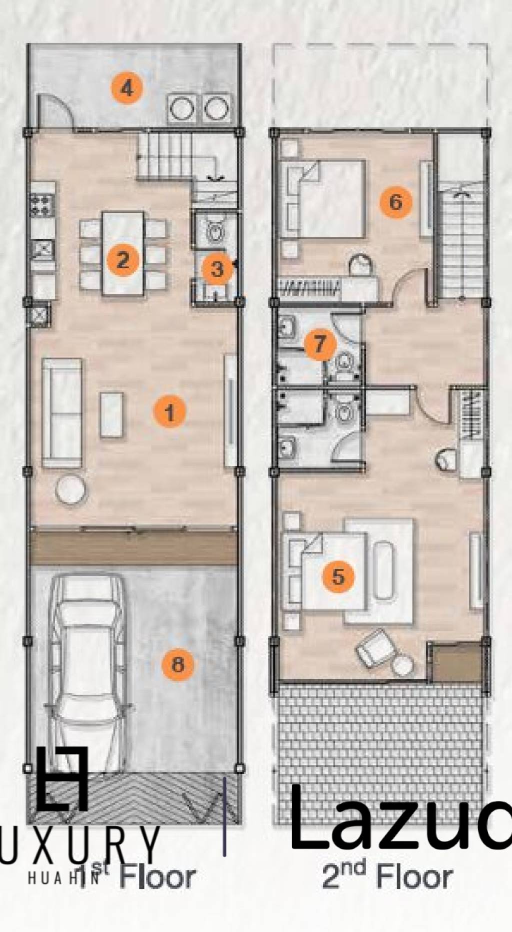 2 Bed 3 Bah 135.5 SQ.M Wizhome Cha am - Hua hin