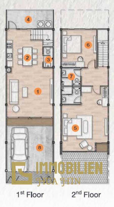 135 qm 2 Bett 3 Bad Stadthaus Für Verkauf