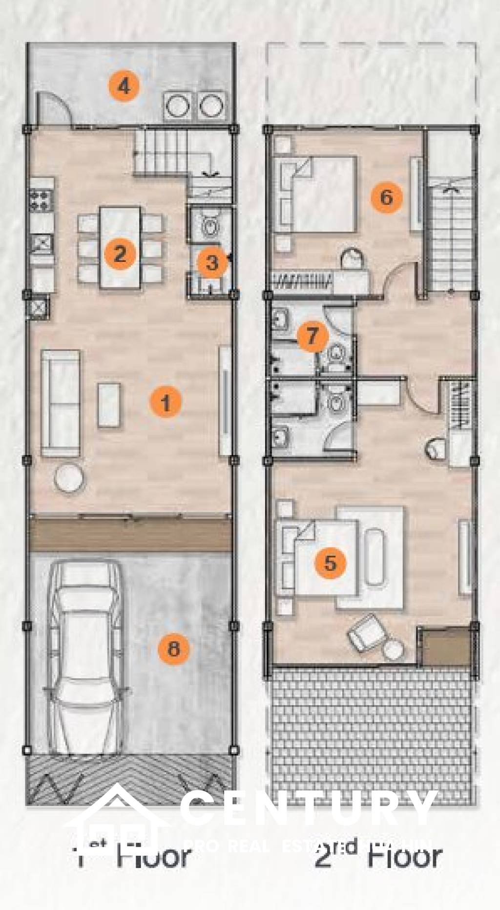 2 Bed 3 Bah 135.5 SQ.M Wizhome Cha am - Hua hin
