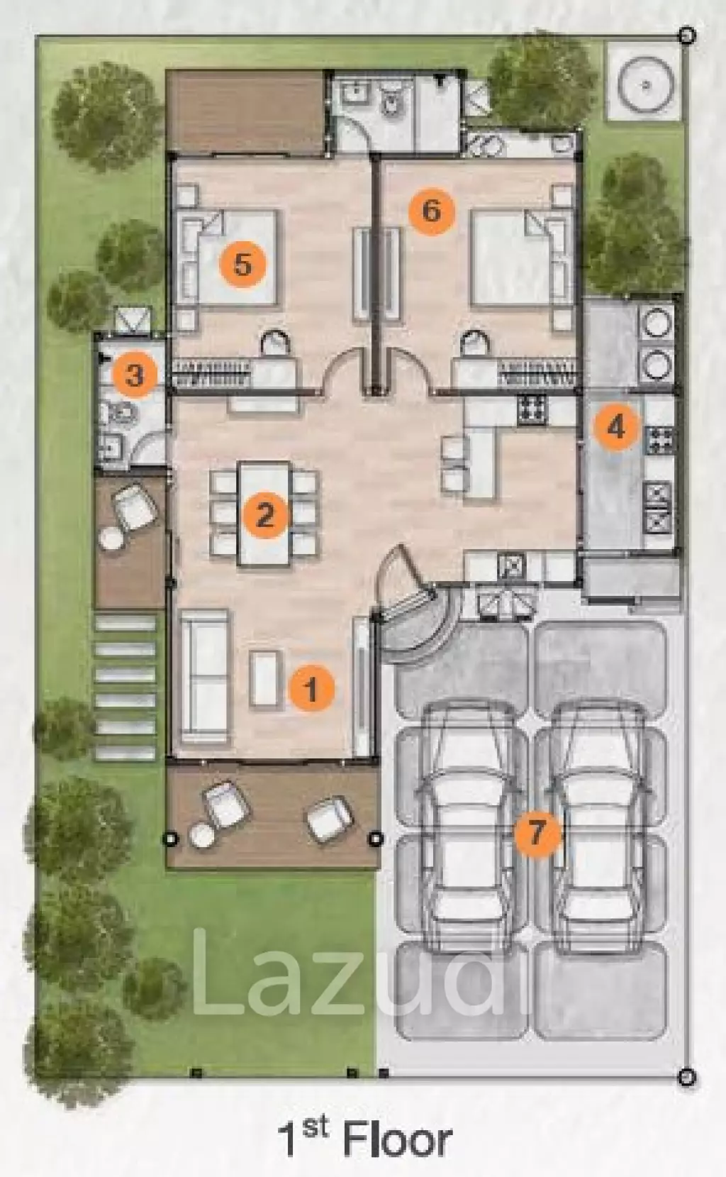 3 Bed 2 Bath 130 SQ.M Wizhome Cha Am - Hua Hin