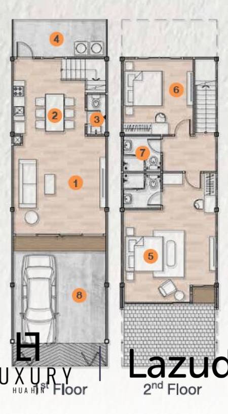 135 qm 2 Bett 3 Bad Stadthaus Für Verkauf