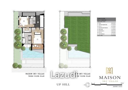 3 Bed 4 Bath 318 SQ.M Maison Sky Villas