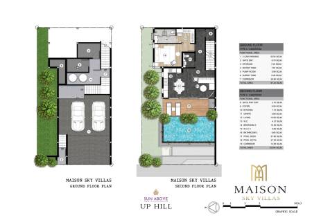 3 Bed 4 Bath 383.86 SQ.M Maison Sky Villas