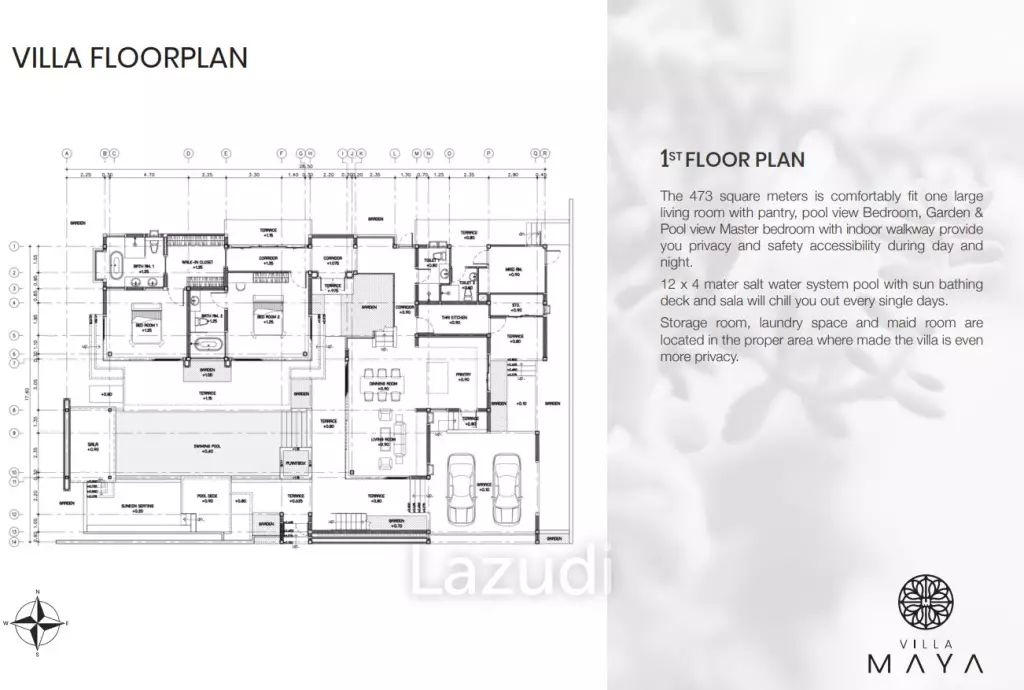 3 Bed 5 Bath 623 SQ.M Villa Maya