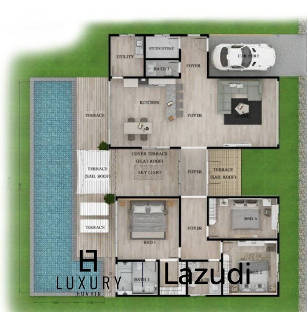 945 qm 3 Bett Haus Für Verkauf