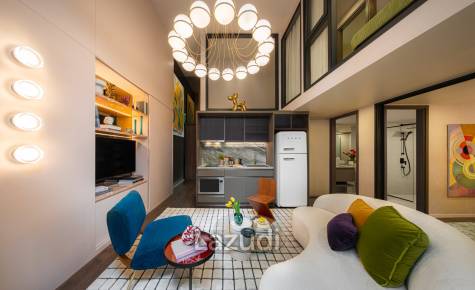 2 Bed 2 Bath Loft 75.96 SQ.M SHUSH Ratchathewi