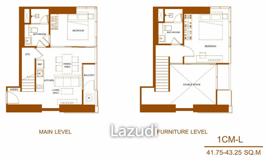 2 Bed 2 Bath Loft 75.96 SQ.M SHUSH Ratchathewi