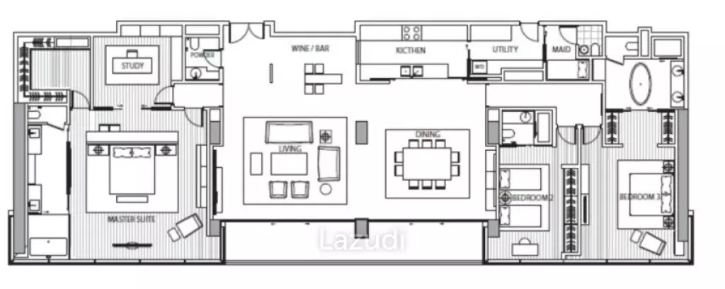 3 Bed 325.04 SQM, The St. Regis Bangkok For Sale with tenant