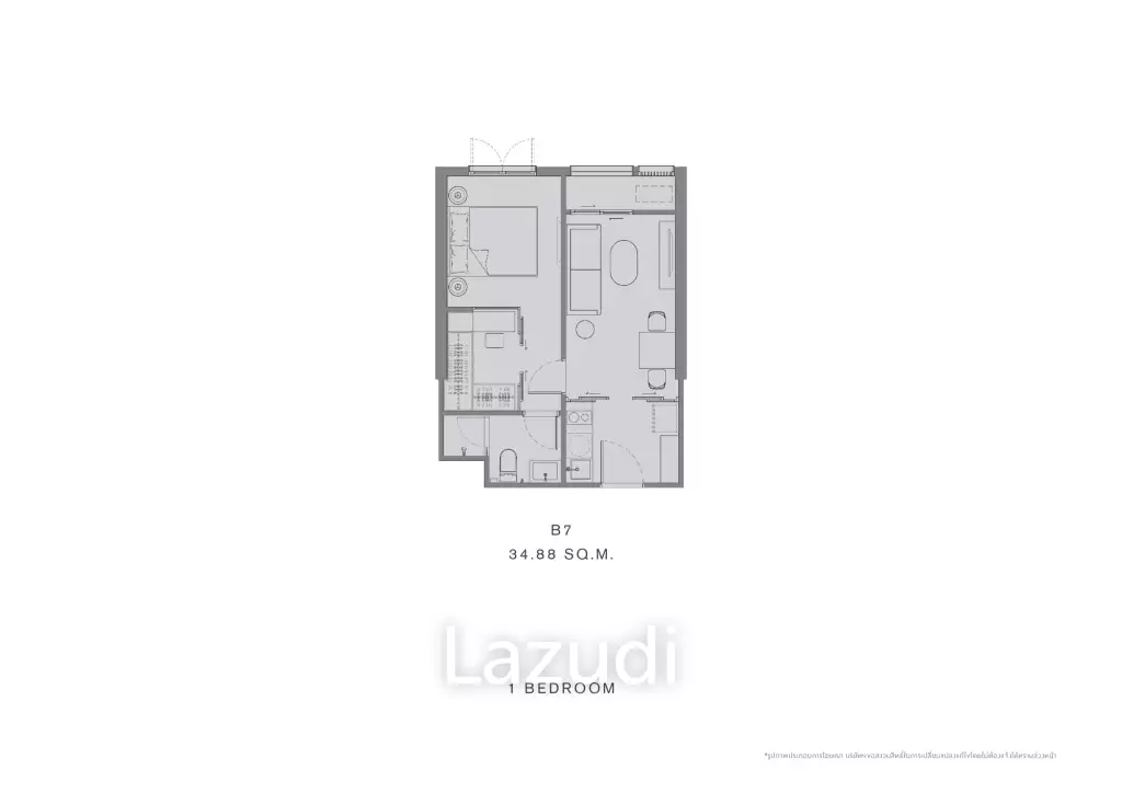 1 Bed 34.88SQM, Chapter Thonglor 25