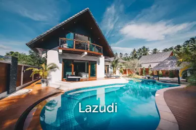 Luxury Living: A Grand 3-Bedroom Lagoon Pool Villa with Annex