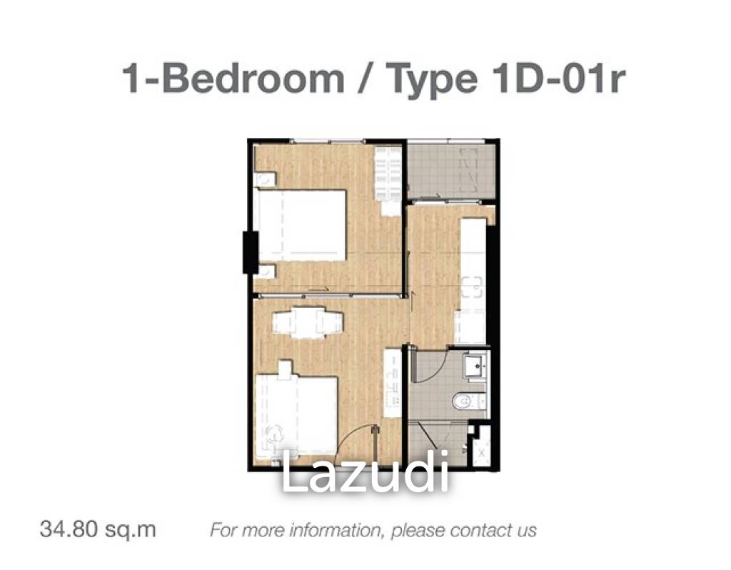 1 bed 35.30SQM The Issara Chiangmai