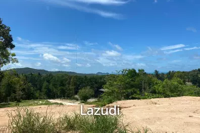 Idyllic 4 Rai Land with Partial Sea View - Just 2 Minutes from the Main Road