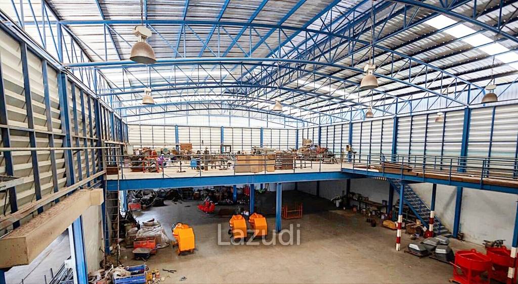 Industrial Factory for Sale in Mueang Samut Sakhon | 5.5 Rai, 5400 sqm with 3-Story Office