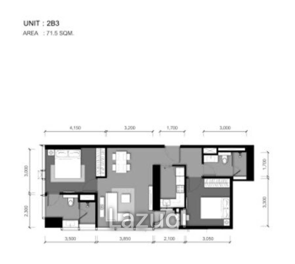 2 Bedroom 2 Bathroom 71 SQ.M Tait 12