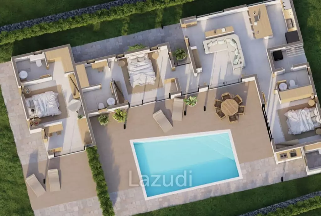 3 Bed 4 Bath 280.32SQ.M Orion Villas Coconut Lane