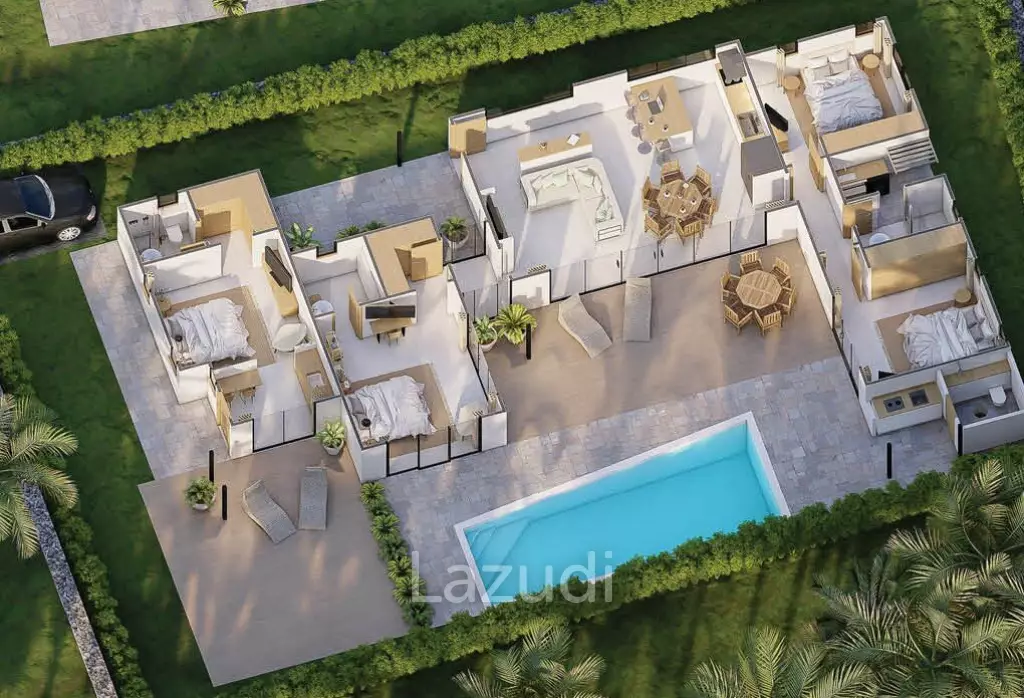 4 Bed 4 Bath 327.58 SQ.M Orion Villas Coconut Lane