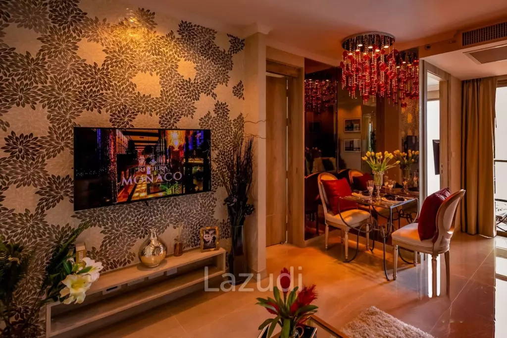 1 Bed 1 Bath 45.10 SQ.M The Riviera Monaco Pattaya