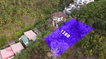 1200 SQM Land Plot with Sea View in Maenam Soi 2