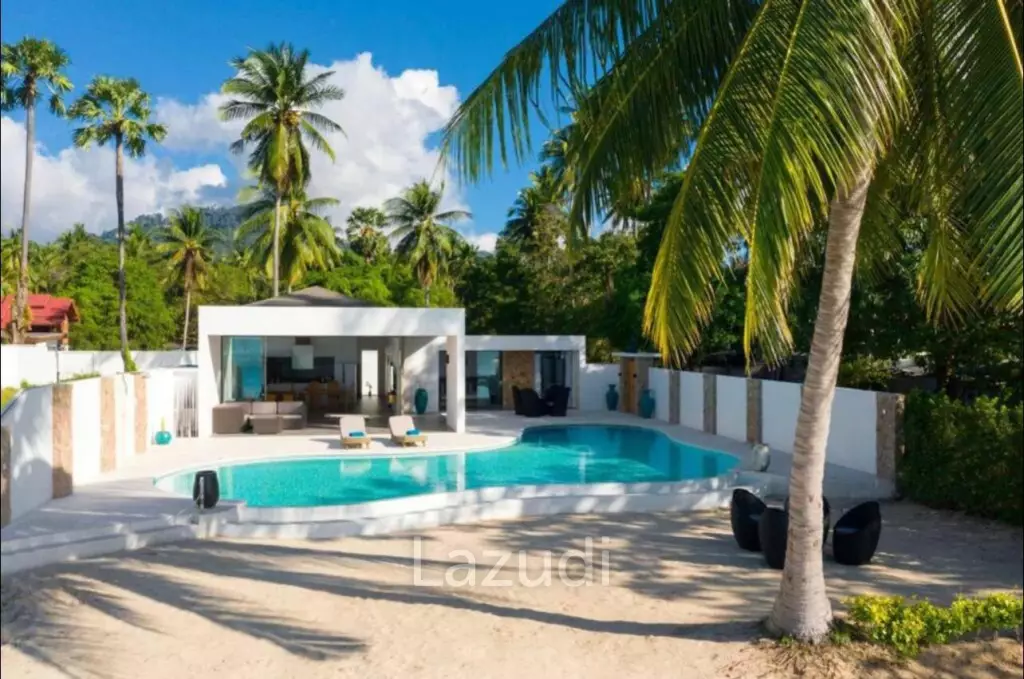 3-Bed Beachfront Villa on Samui's West Coast