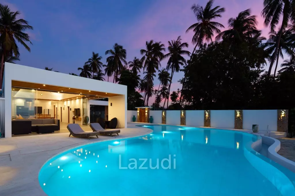 3-Bed Beachfront Villa on Samui's West Coast