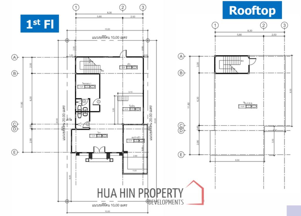 4 Bed 5 Bath 170.68 SQ.M Tnergy Elegance Huahin