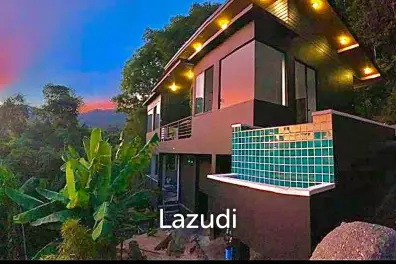 Contemporary 3-Bedroom Villa with Dual Living Spaces and Samui Sea View