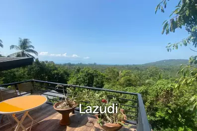 Contemporary 3-Bedroom Villa with Dual Living Spaces and Samui Sea View