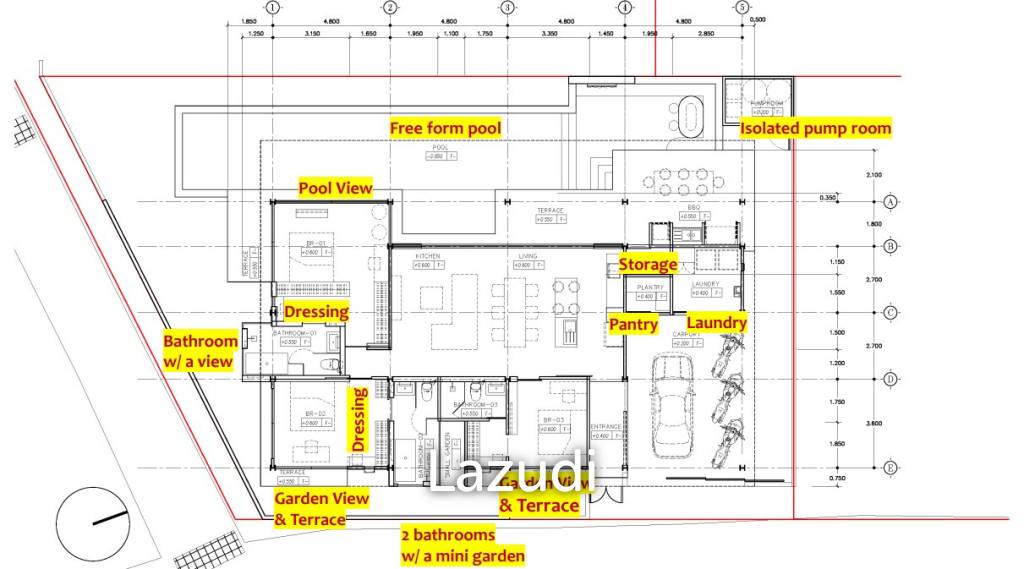 3 Bed 3 Bath 190 SQ.M Sunset Garden Phase 4