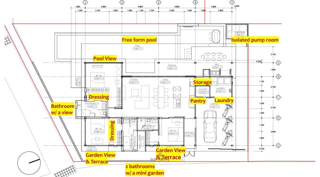 3 Bed 3 Bath 190 SQ.M Sunset Garden Phase 4