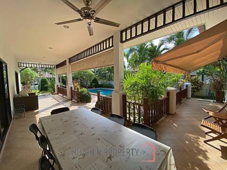 3 Bed 2 Bath Pool Villa For Sale with Tropical Garden in Hinlekfai
