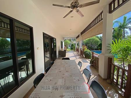3 Bed 2 Bath Pool Villa For Sale with Tropical Garden in Hinlekfai