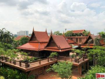 Traditional Thai Style House with Six Bedrooms and Wrap Around Terrace for Sale in Laksa