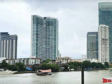 Baan Sathorn Chaophraya | Exceptional River Views from this 2 Bed Corner Unit on 26th Floor on the Chaophraya River