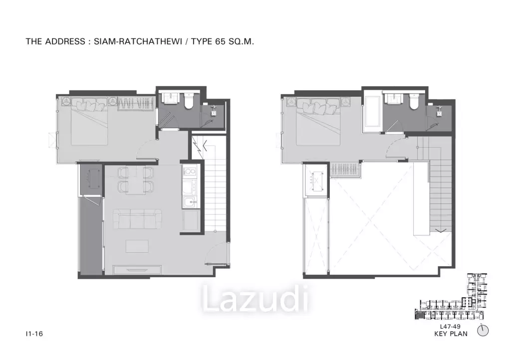 2Bed 2Bath 73 SQ.M The Address Siam-Ratchathewi