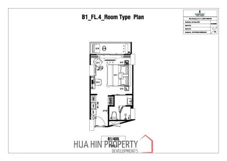 1 Bed 1 Bath 28.05 SQ.M. CARAPACE Huahin-Khaotao