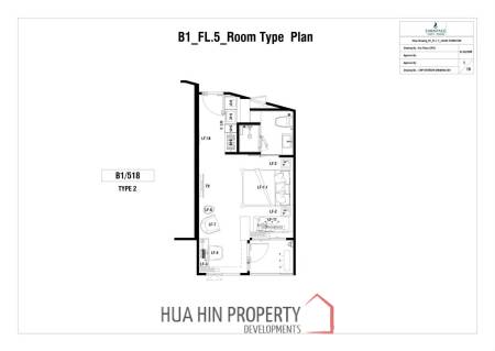 1 Bed 1 Bath 29.71 SQ.M. CARAPACE Huahin-Khaotao
