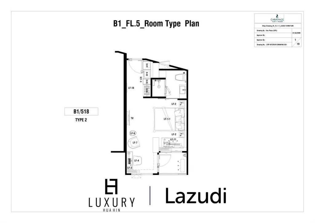 29 metro cuadrado 1 ` 1 Baño Condominio de Venta