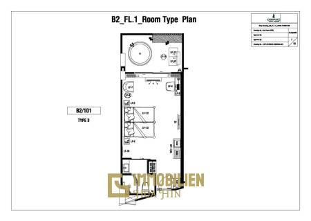 1 Bed 1 Bath 42.89 SQ.M. CARAPACE Huahin-Khaotao