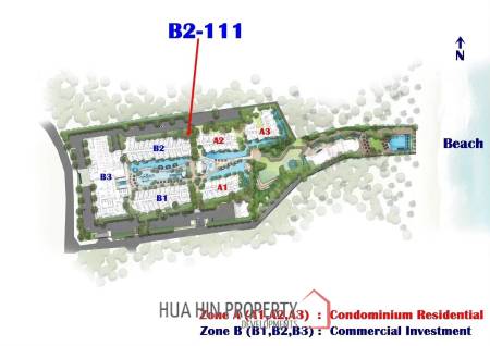 1 Bed 1 Bath 38.99 SQ.M. CARAPACE Huahin-Khaotao