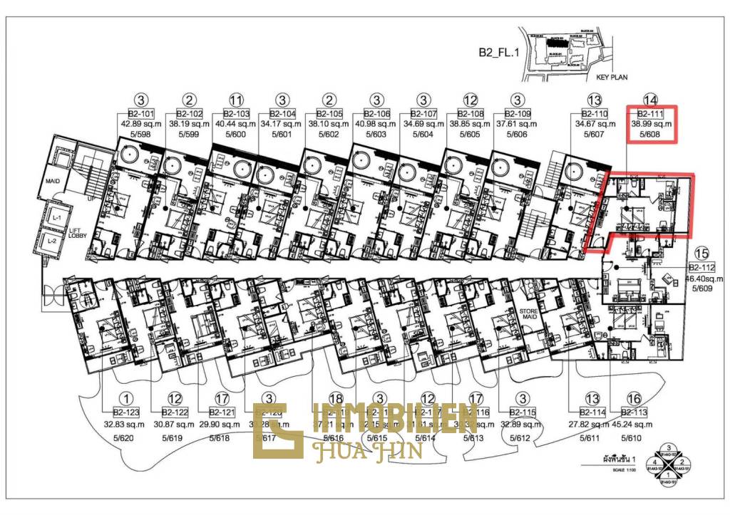 38 qm 1 Bett 1 Bad Apartment Für Verkauf