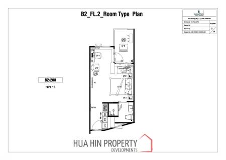 1 Bed 1 Bath 32.35 SQ.M. CARAPACE Huahin-Khaotao