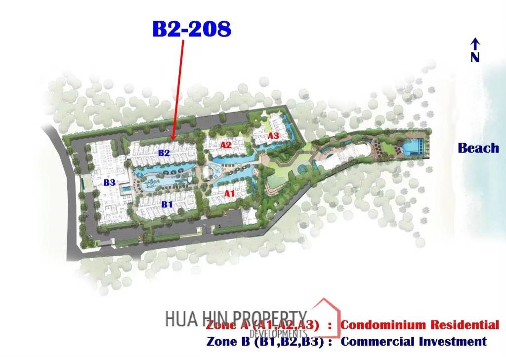 1 Bed 1 Bath 32.35 SQ.M. CARAPACE Huahin-Khaotao