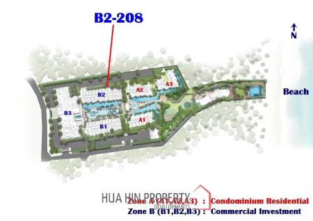 1 Bed 1 Bath 32.35 SQ.M. CARAPACE Huahin-Khaotao