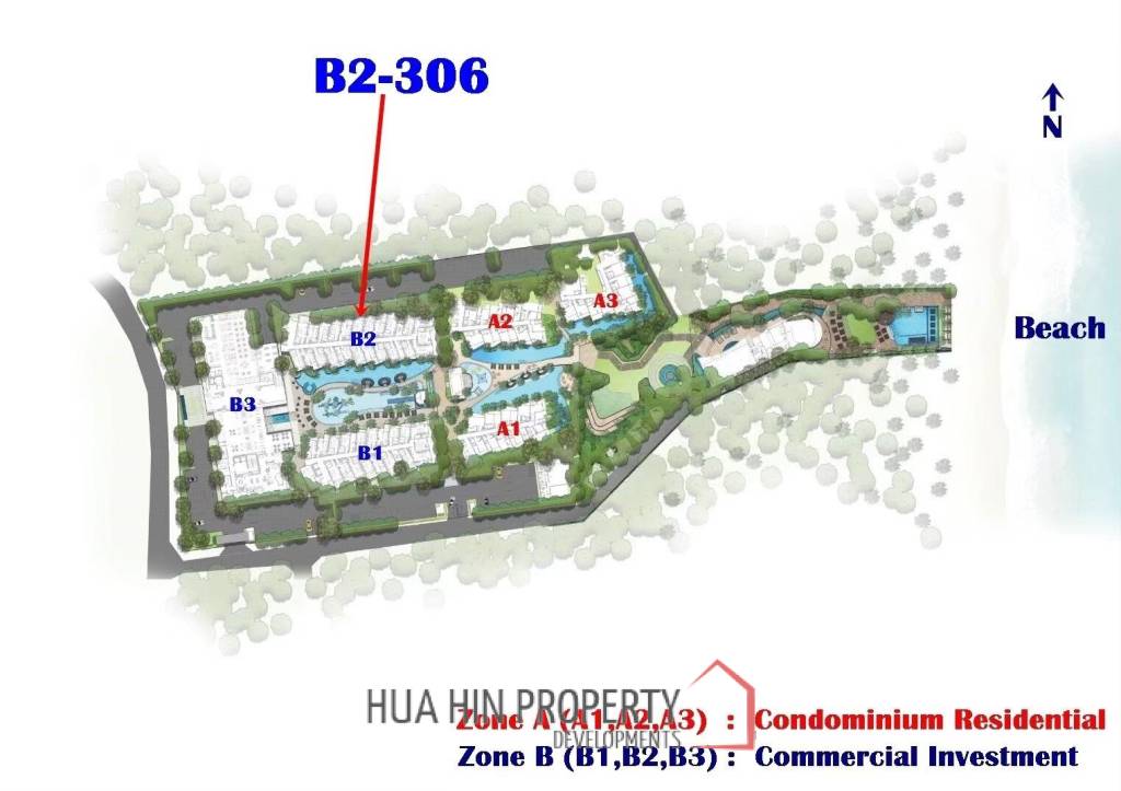 1 Bed 1 Bath 26.17 SQ.M. CARAPACE Huahin-Khaotao
