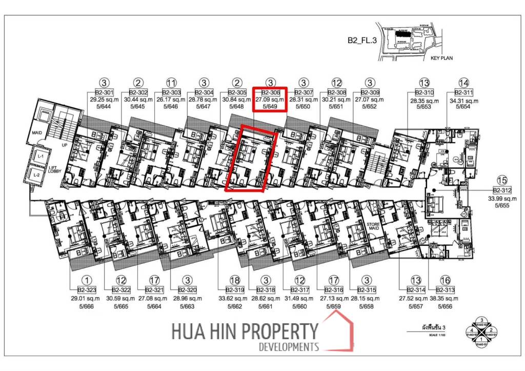 1 Bed 1 Bath 26.17 SQ.M. CARAPACE Huahin-Khaotao