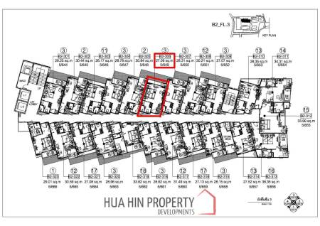 1 Bed 1 Bath 26.17 SQ.M. CARAPACE Huahin-Khaotao