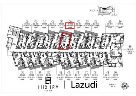 26 metro cuadrado 1 ` 1 Baño Condominio de Venta