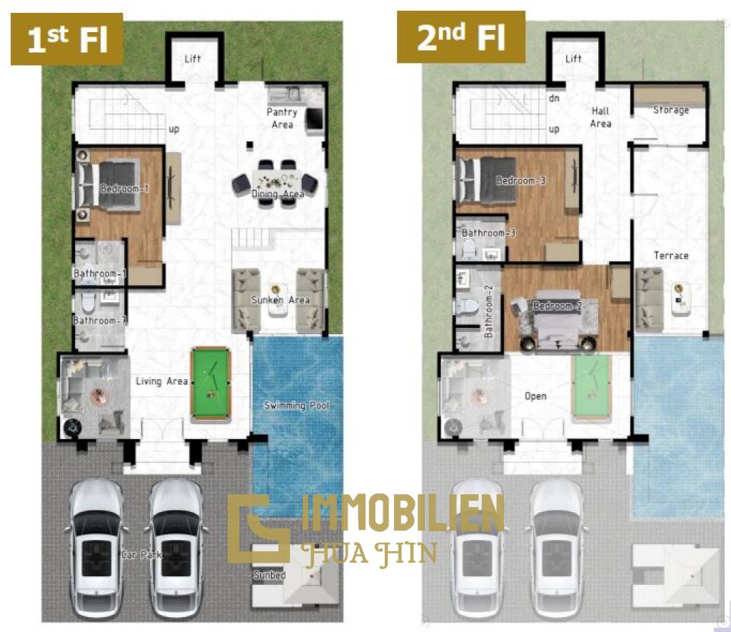 Вилла 423 кв.м. 6 Кровать 7 Ванна