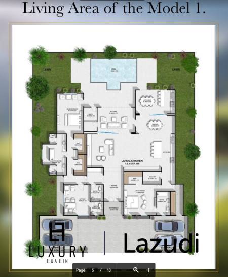 2 Bed 3 Bath 225.53 SQ.M Rosewood Hill Residence