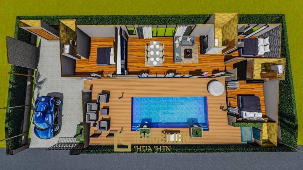 3 Bed 4 Bath 400 SQ.M Coco Beach Villa Phase 2